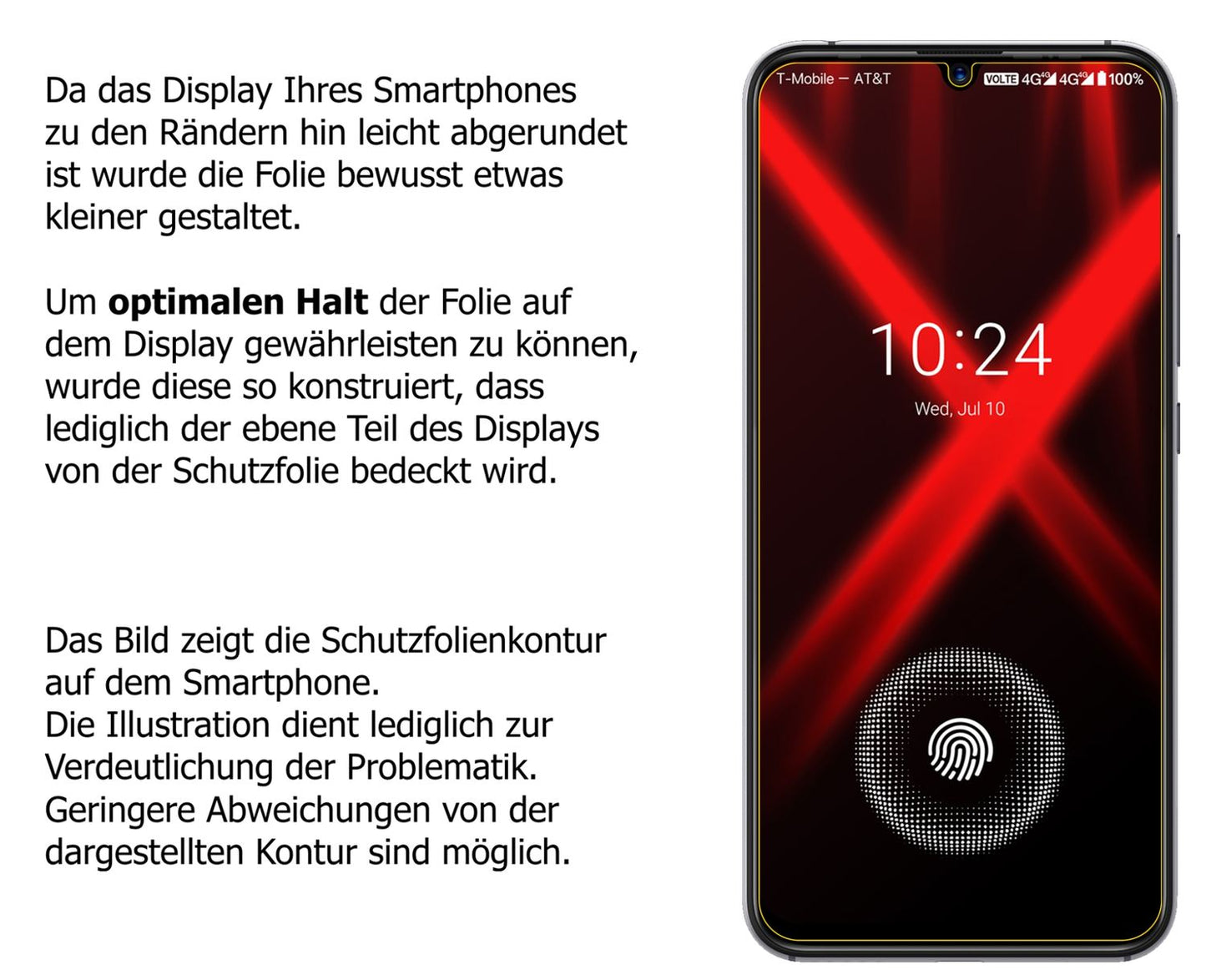 Dünne und klare Folie passend zugeschnitten für Umidigi X