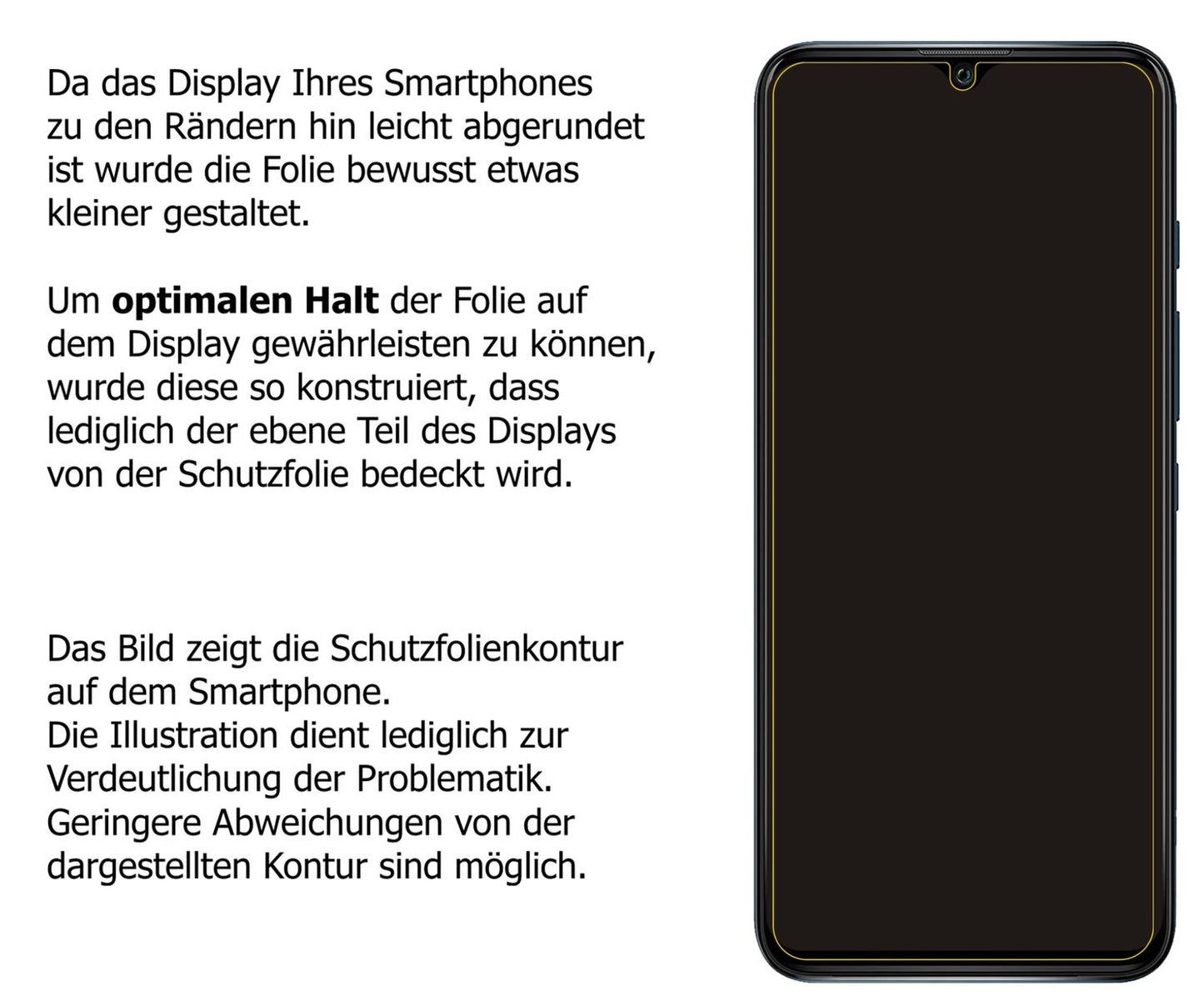 Dünne und klare Folie passend zugeschnitten für Wiko Power U30