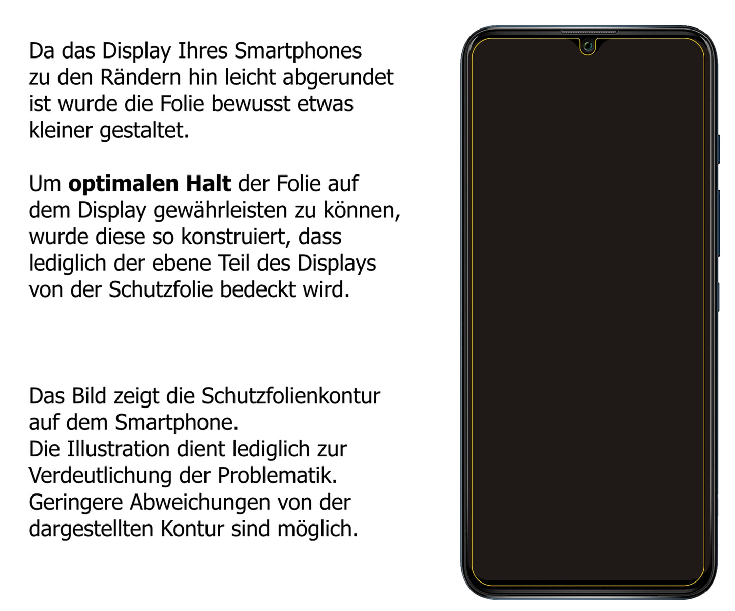 Dünne und klare Folie passend zugeschnitten für Wiko Power U30