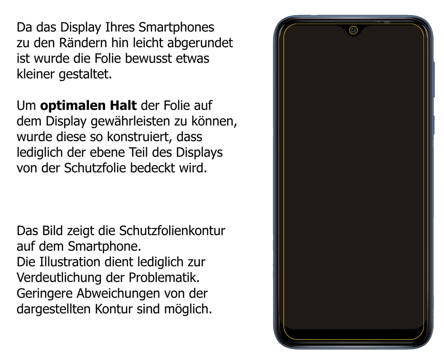 Dünne und klare Folie passend zugeschnitten für Wiko Y81