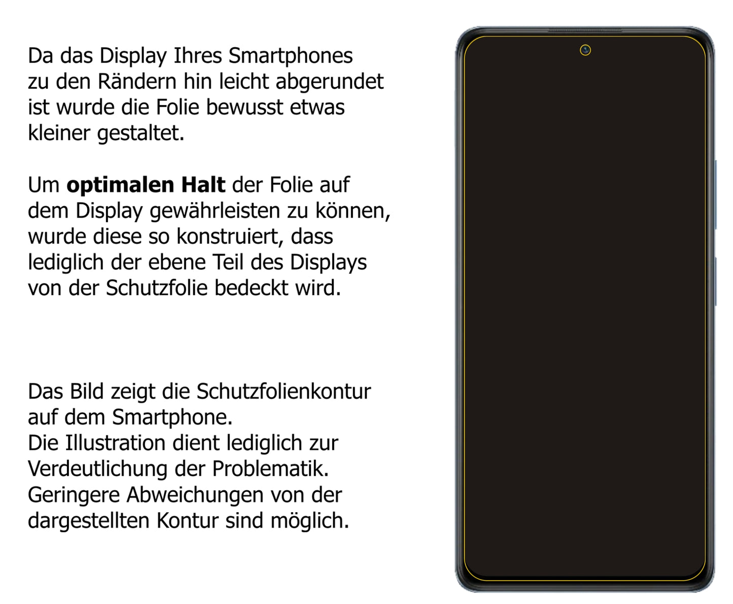 Dünne und klare Folie passend zugeschnitten für Xiaomi Redmi Note 10 Pro Max