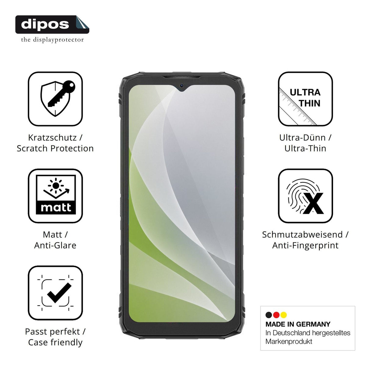 4x Screen Protector for Doogee Blade 10 Pro Energy Protection Anti Glare dipos