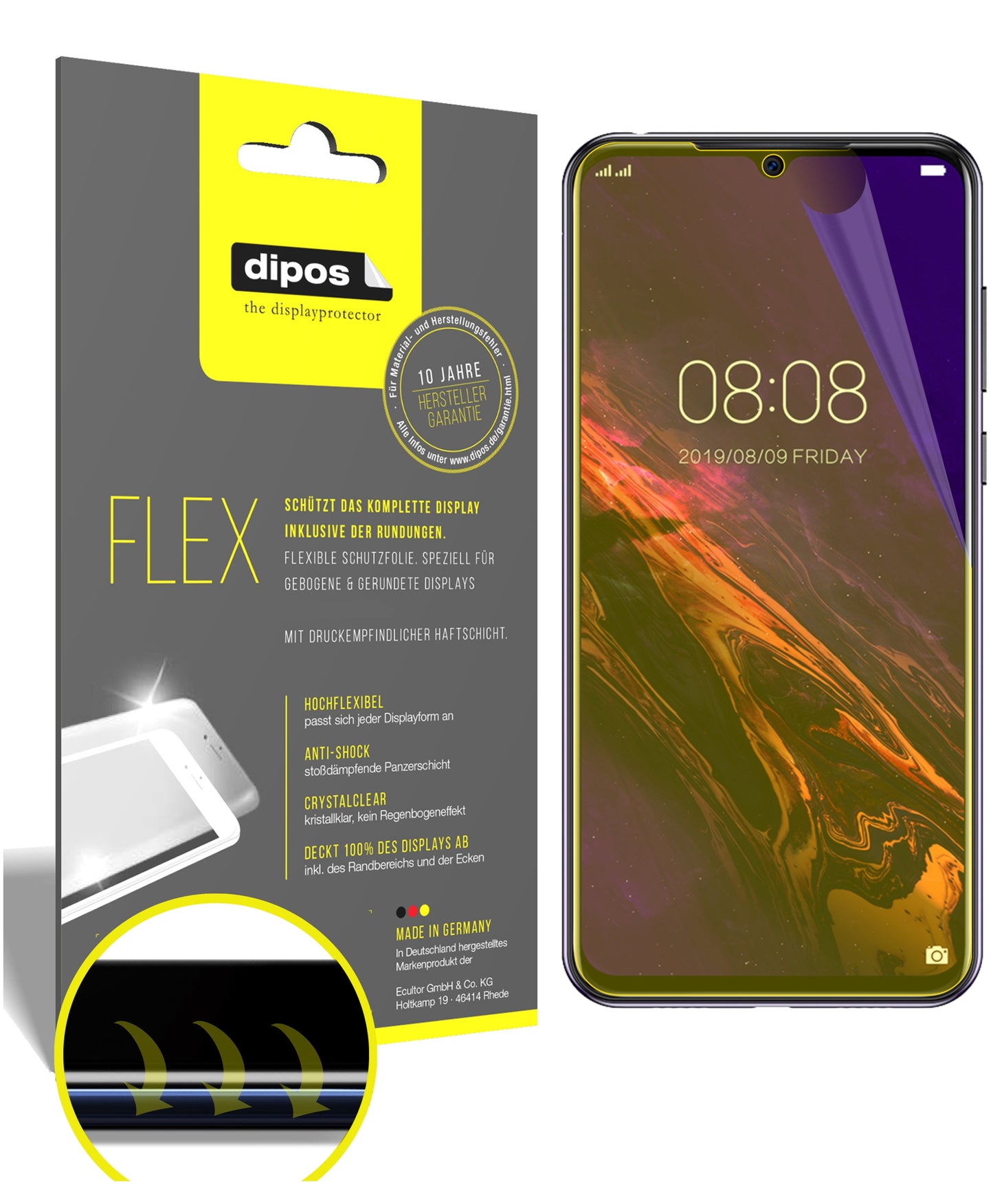 3D Full Cover Displayschutzfolie: Case-freundlicher Schutz mit perfekter Passform für dein Display.