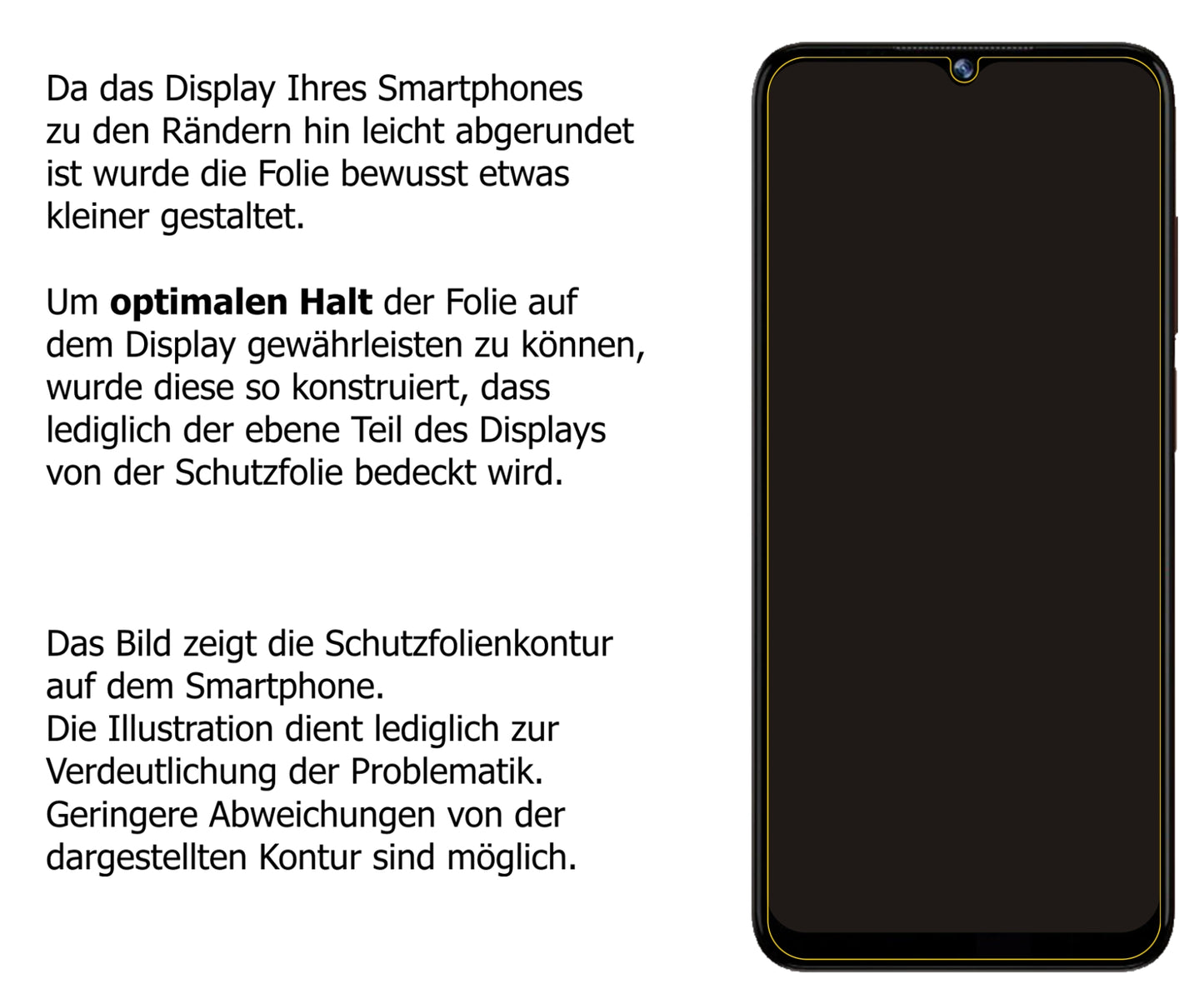 Dünne und klare Folie passend zugeschnitten für Doogee N40 Pro