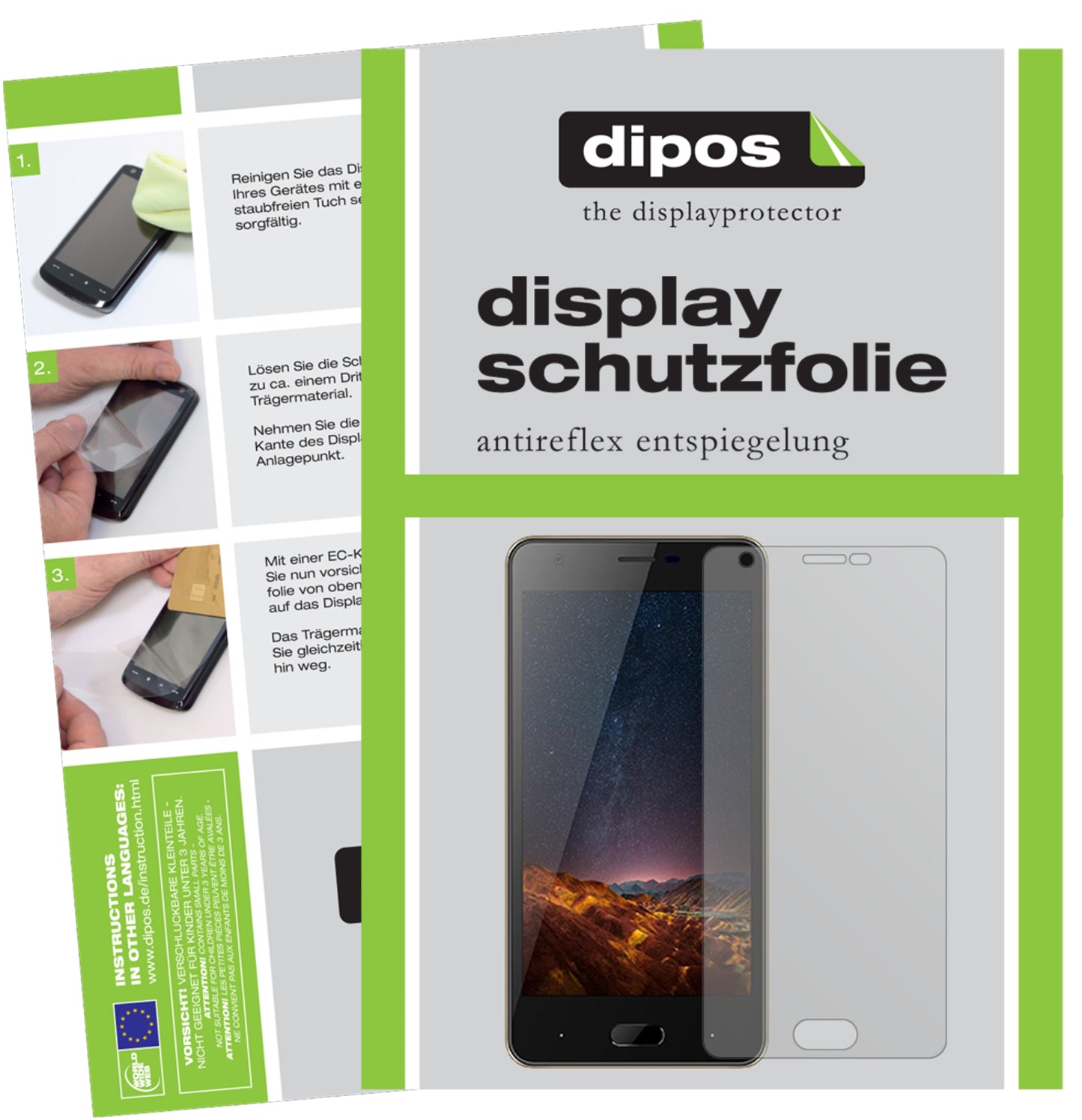 Mattes Panzerglas: Entspiegelte, dünne Folie, Fingerabdruckresistenz und Bildschirmschutz für Doogee-X20