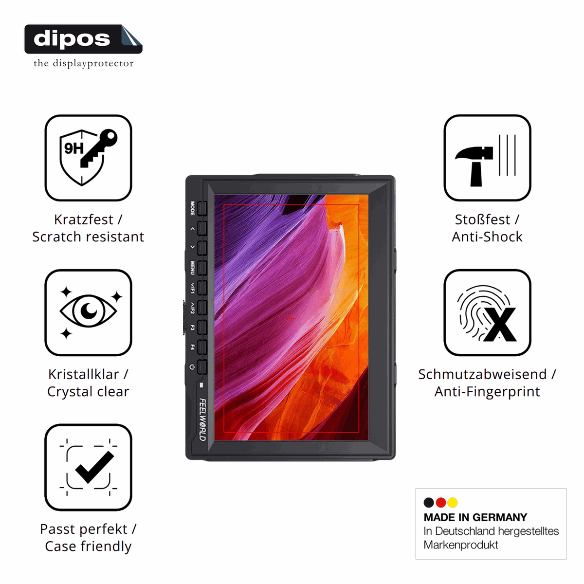 Displayschutz hergestellt in Deutschland, höchste Qualität made in Germany
