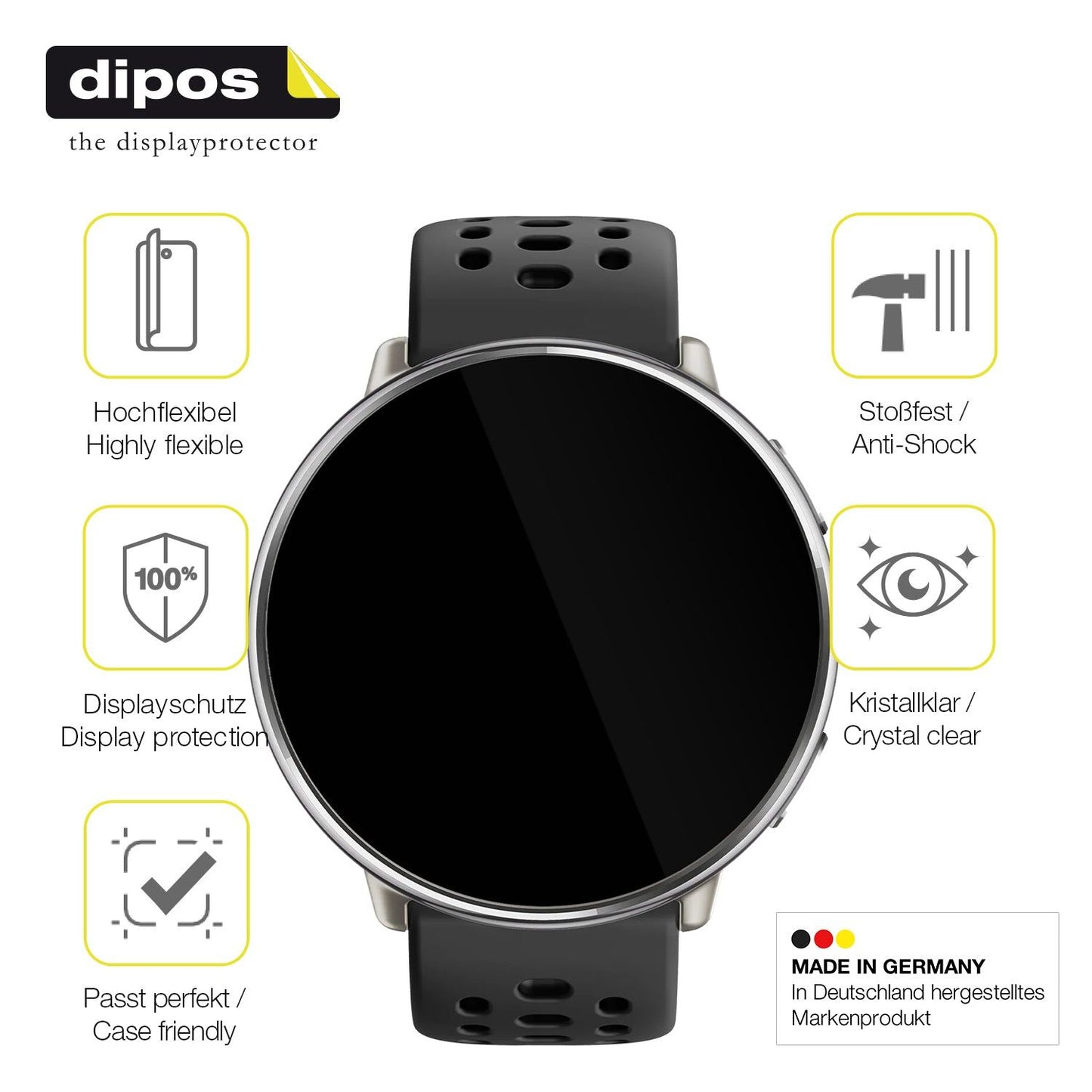 Displayschutz hergestellt in Deutschland, höchste Qualität made in Germany