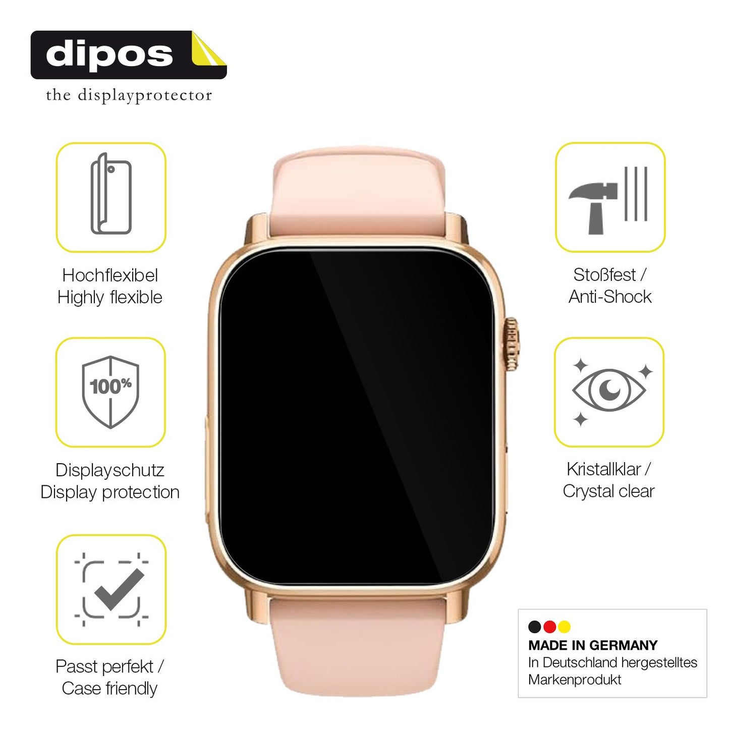 Displayschutz hergestellt in Deutschland, höchste Qualität made in Germany