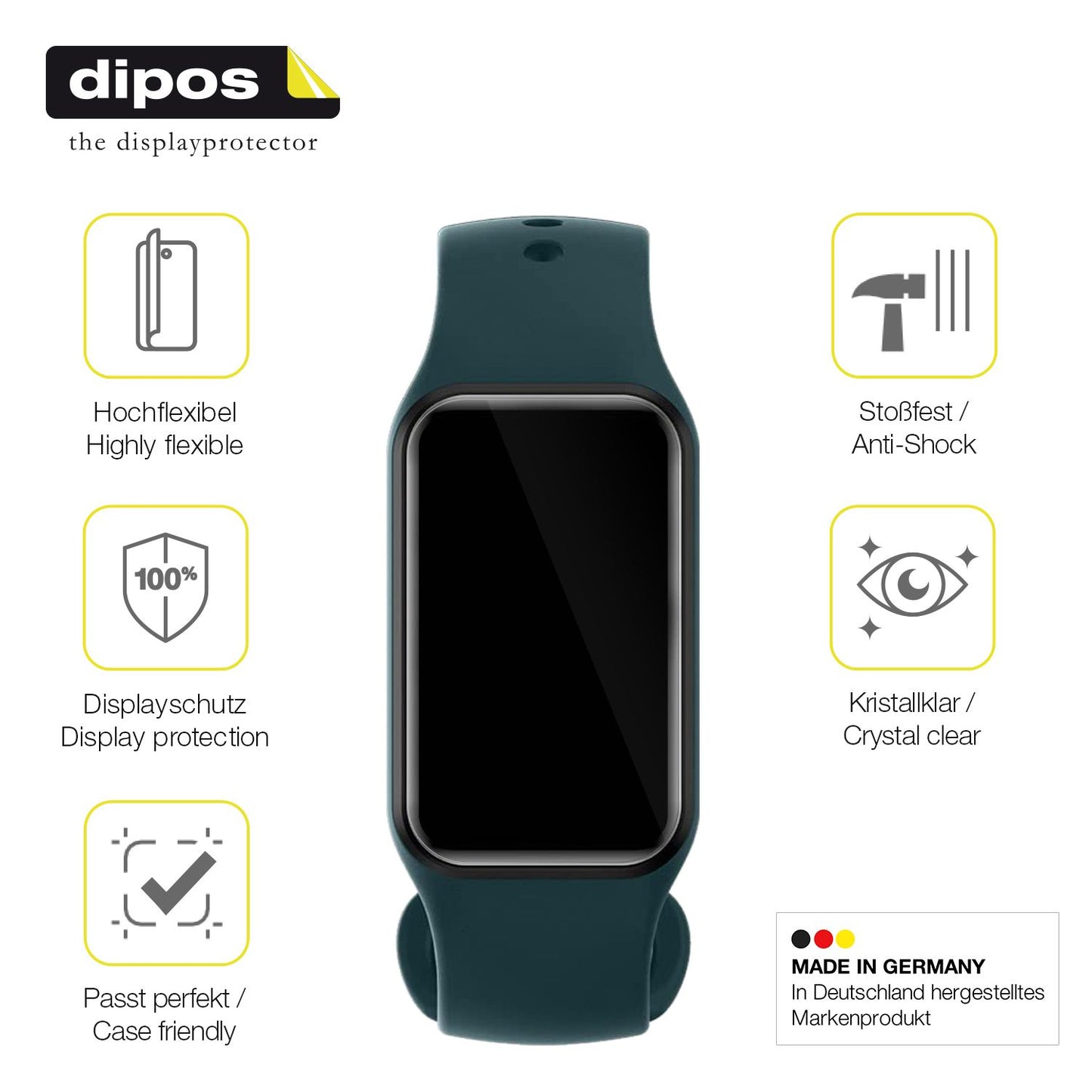 Displayschutz hergestellt in Deutschland, höchste Qualität made in Germany