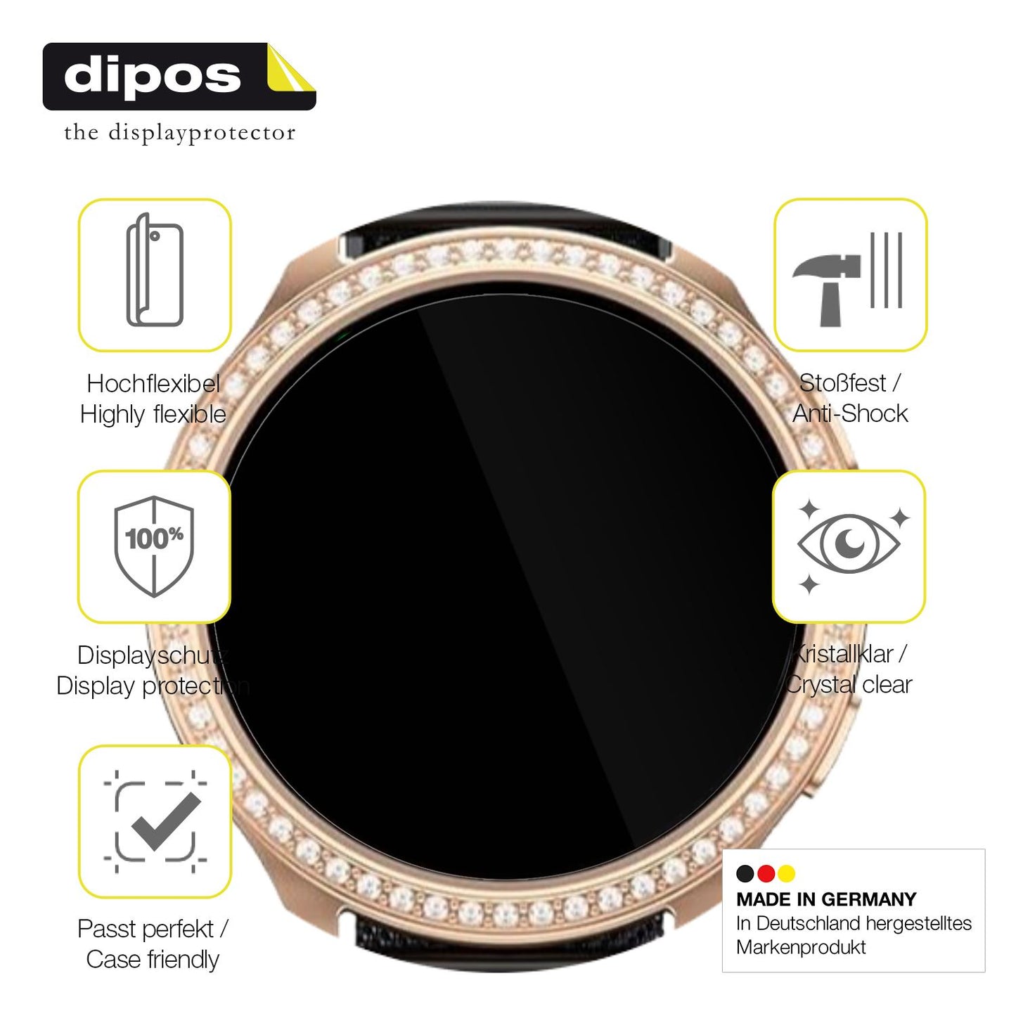 Displayschutz hergestellt in Deutschland, höchste Qualität made in Germany