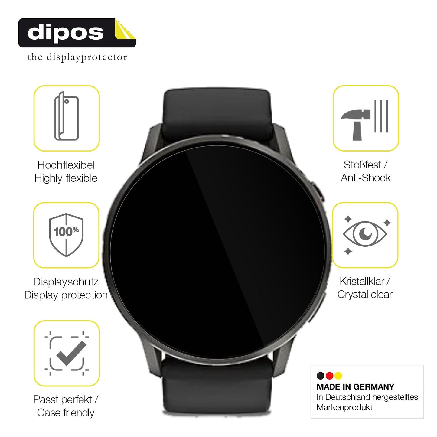Displayschutz hergestellt in Deutschland, höchste Qualität made in Germany