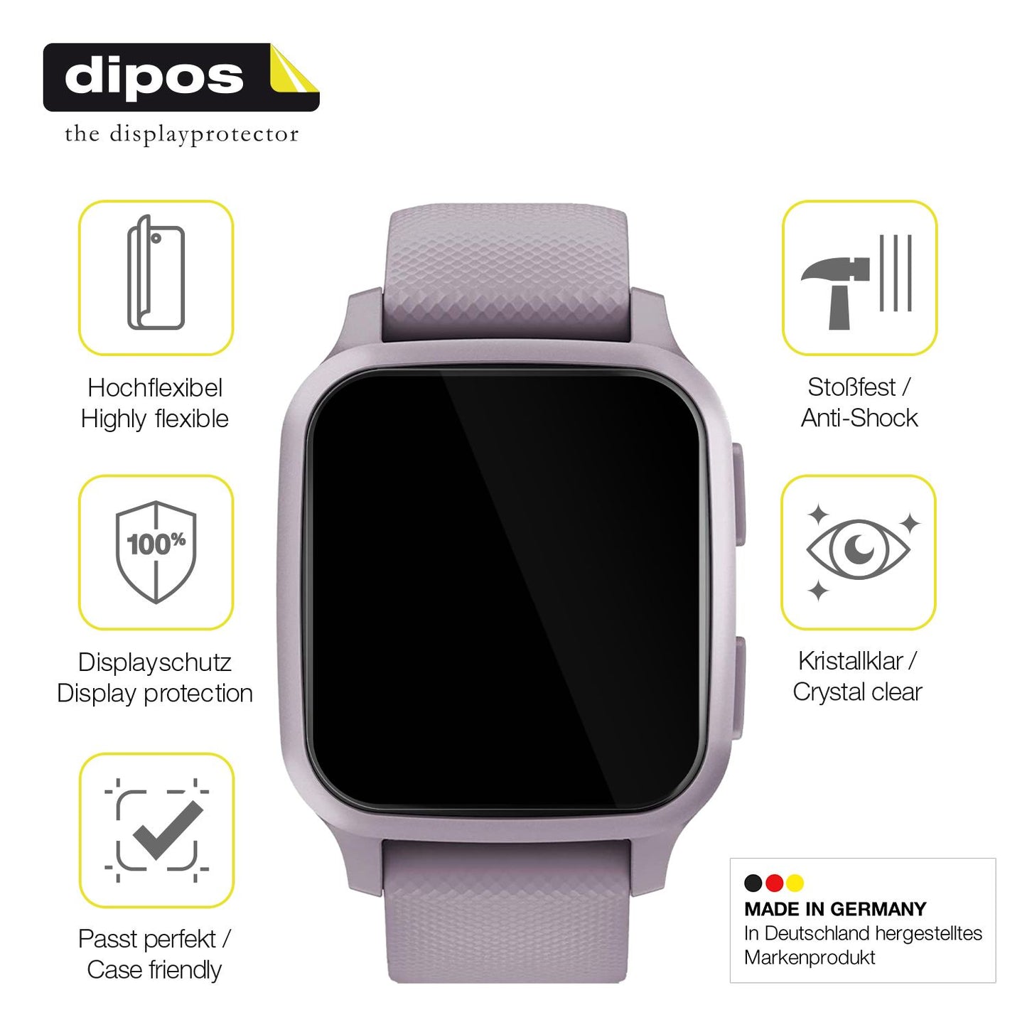 Displayschutz hergestellt in Deutschland, höchste Qualität made in Germany
