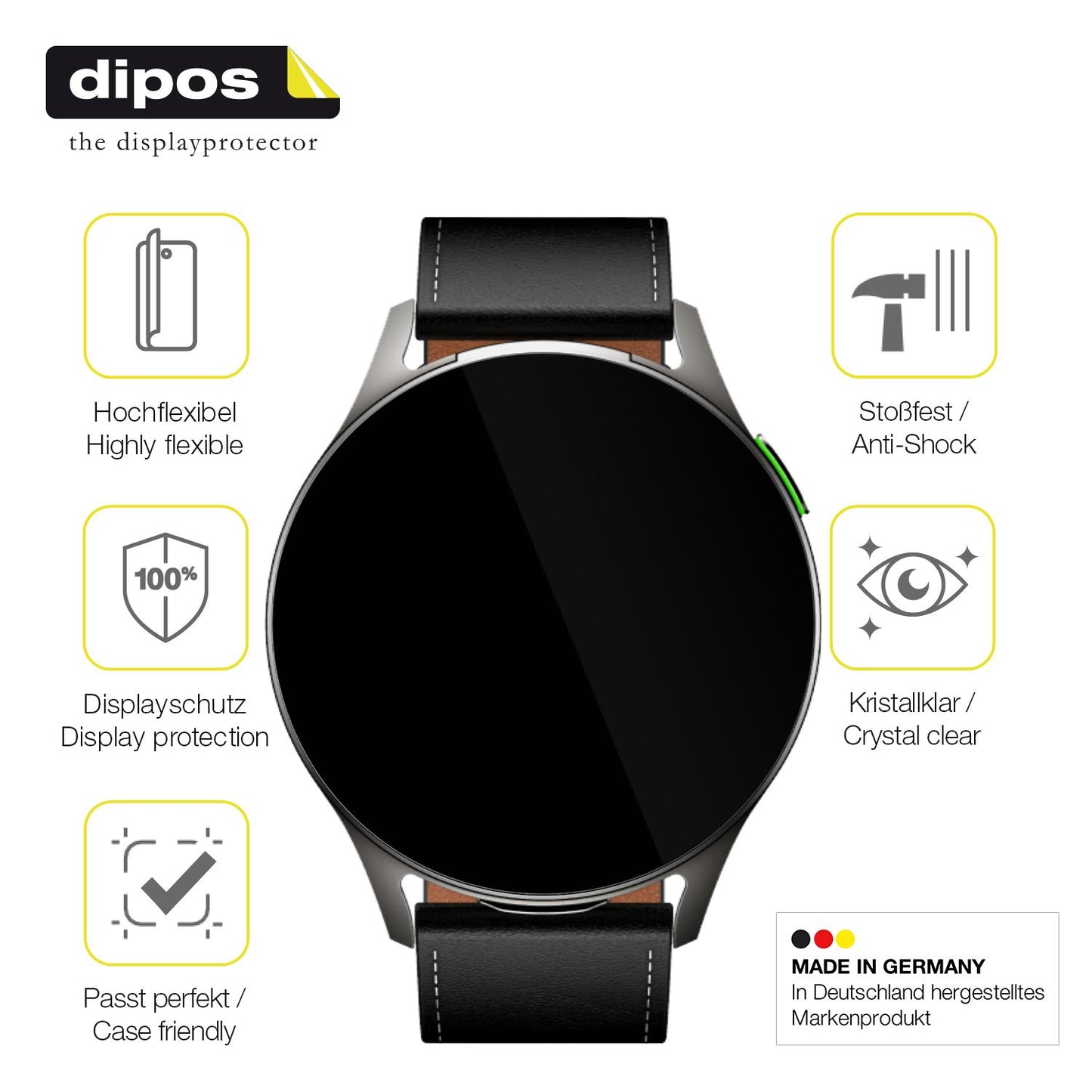 Displayschutz hergestellt in Deutschland, höchste Qualität made in Germany