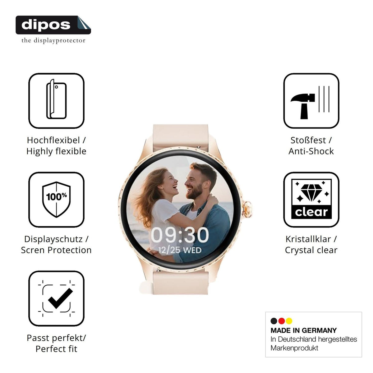 Displayschutz hergestellt in Deutschland, höchste Qualität made in Germany