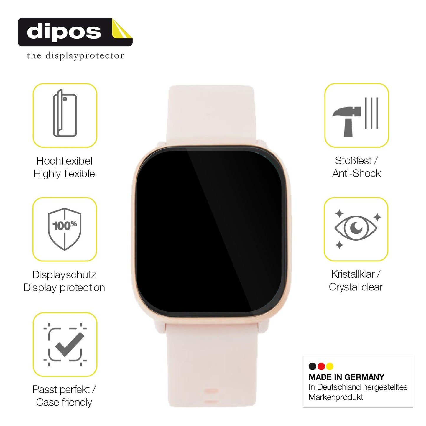 Displayschutz hergestellt in Deutschland, höchste Qualität made in Germany