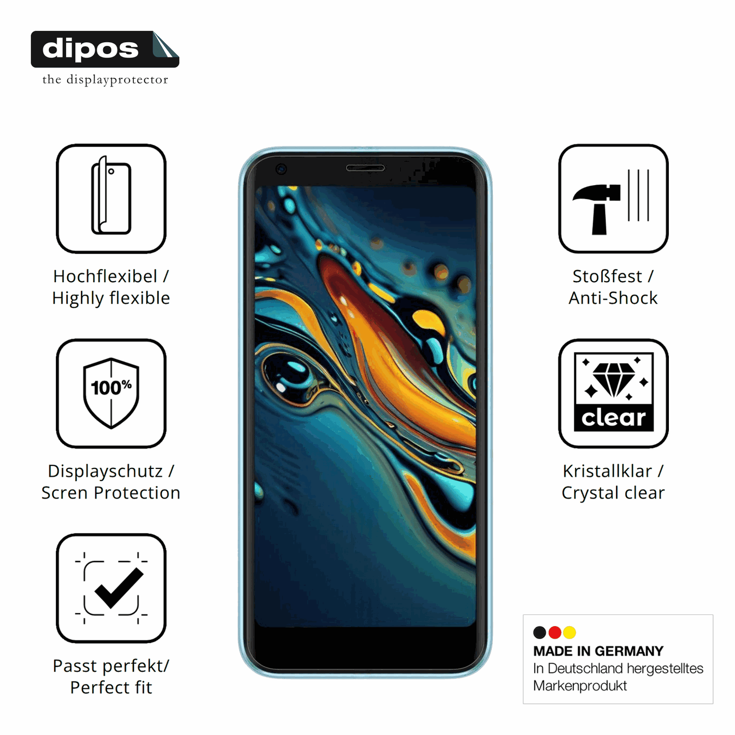 Displayschutz hergestellt in Deutschland, h�chste Qualit�t made in Germany