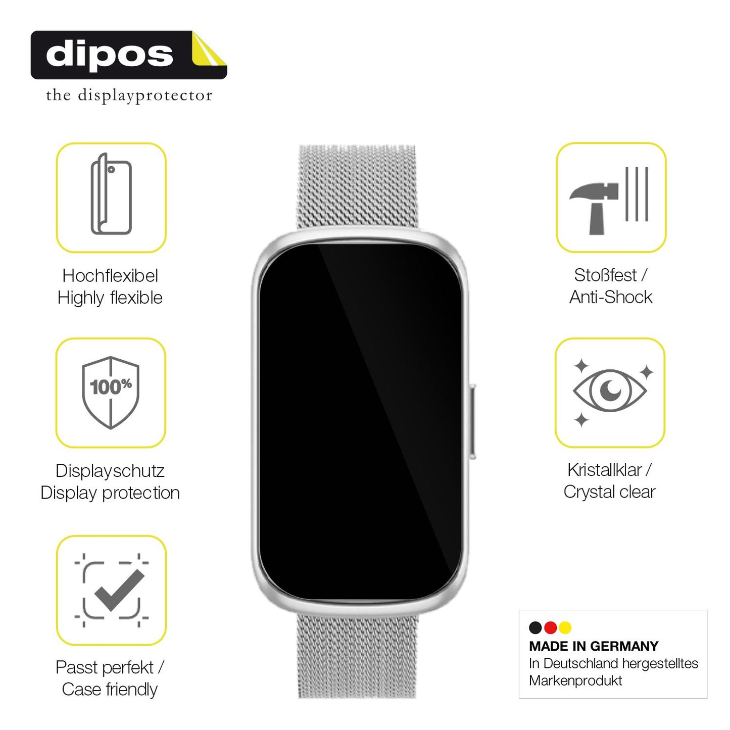 Displayschutz hergestellt in Deutschland, höchste Qualität made in Germany