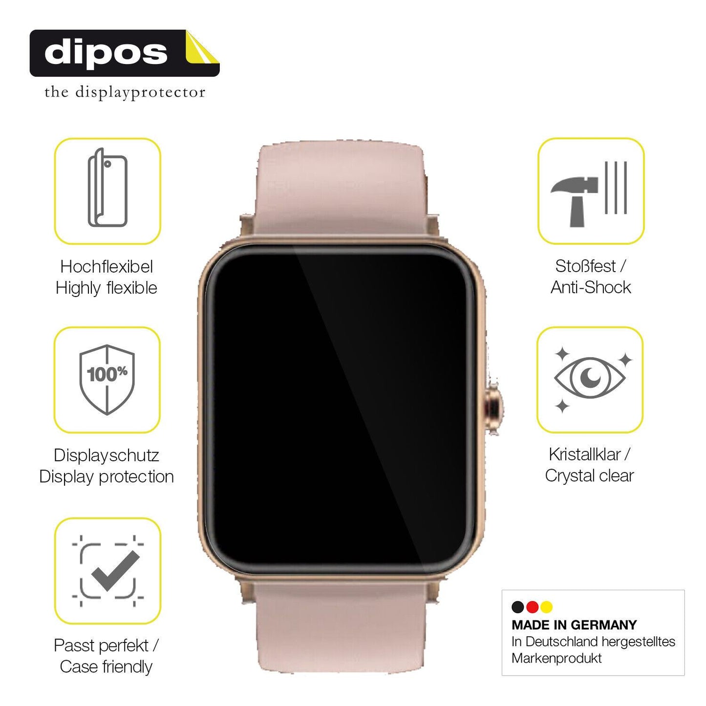 Displayschutz hergestellt in Deutschland, höchste Qualität made in Germany