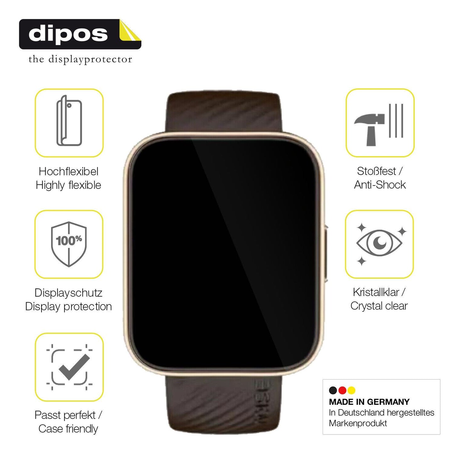 Displayschutz hergestellt in Deutschland, höchste Qualität made in Germany
