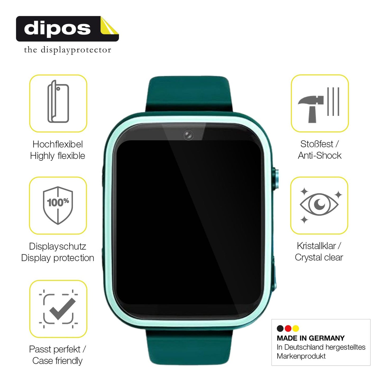 Displayschutz hergestellt in Deutschland, höchste Qualität made in Germany