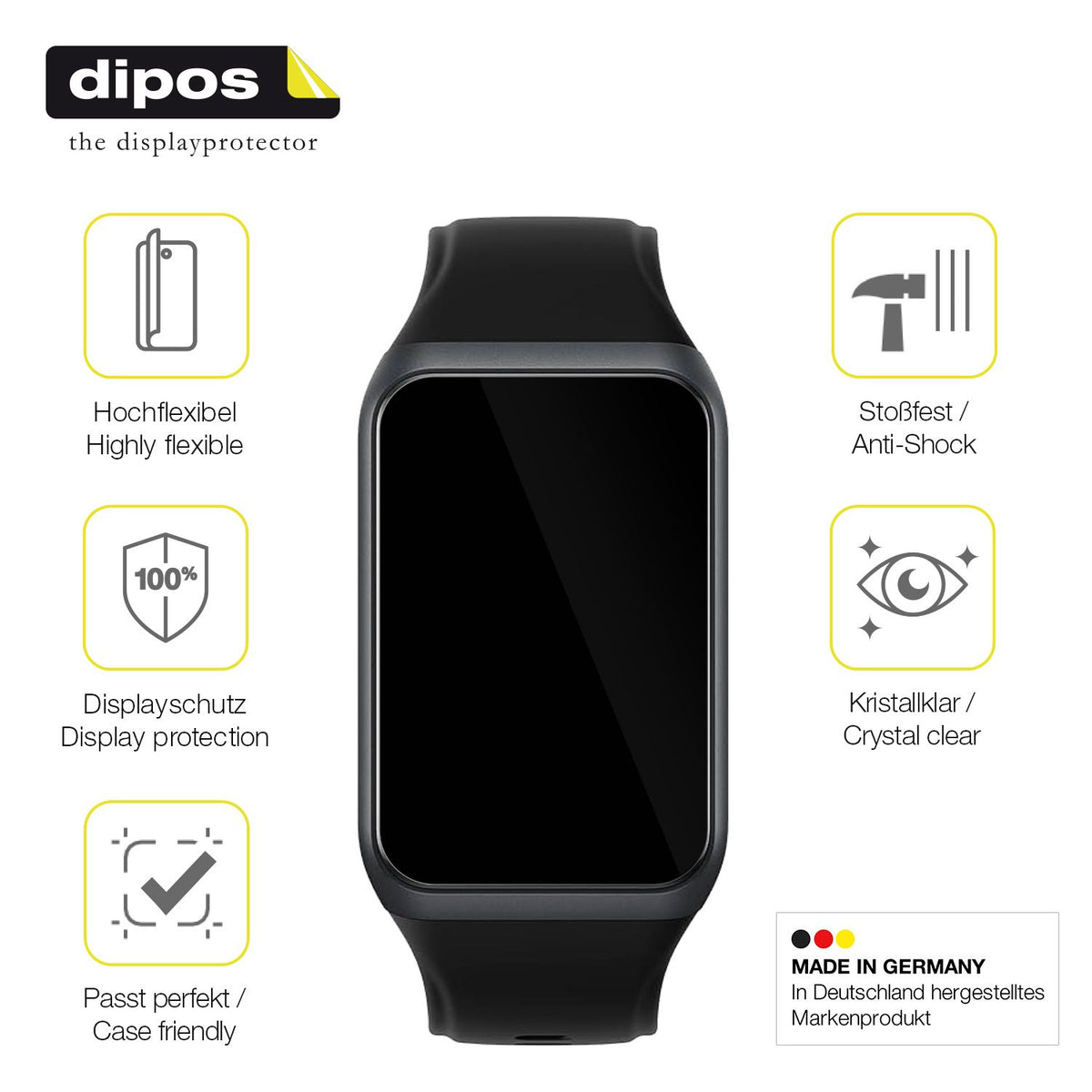 Displayschutz hergestellt in Deutschland, höchste Qualität made in Germany