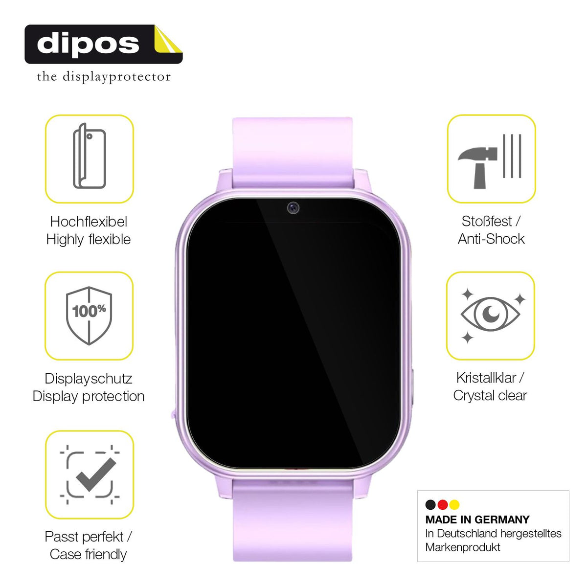 Displayschutz hergestellt in Deutschland, höchste Qualität made in Germany