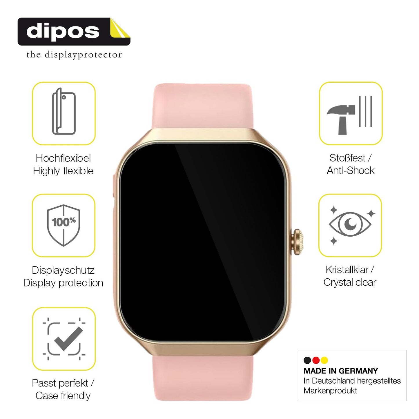 Displayschutz hergestellt in Deutschland, höchste Qualität made in Germany