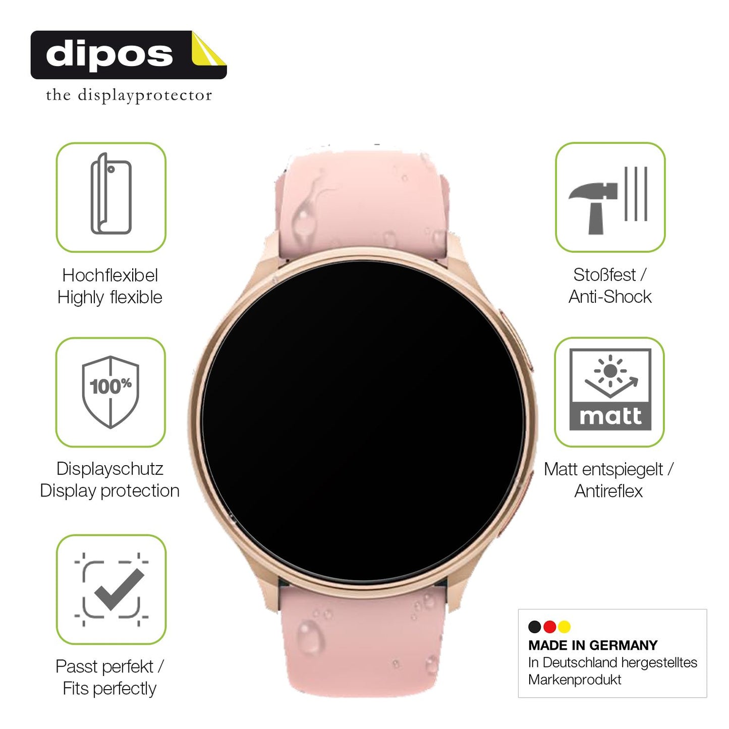 Displayschutz hergestellt in Deutschland, höchste Qualität made in Germany