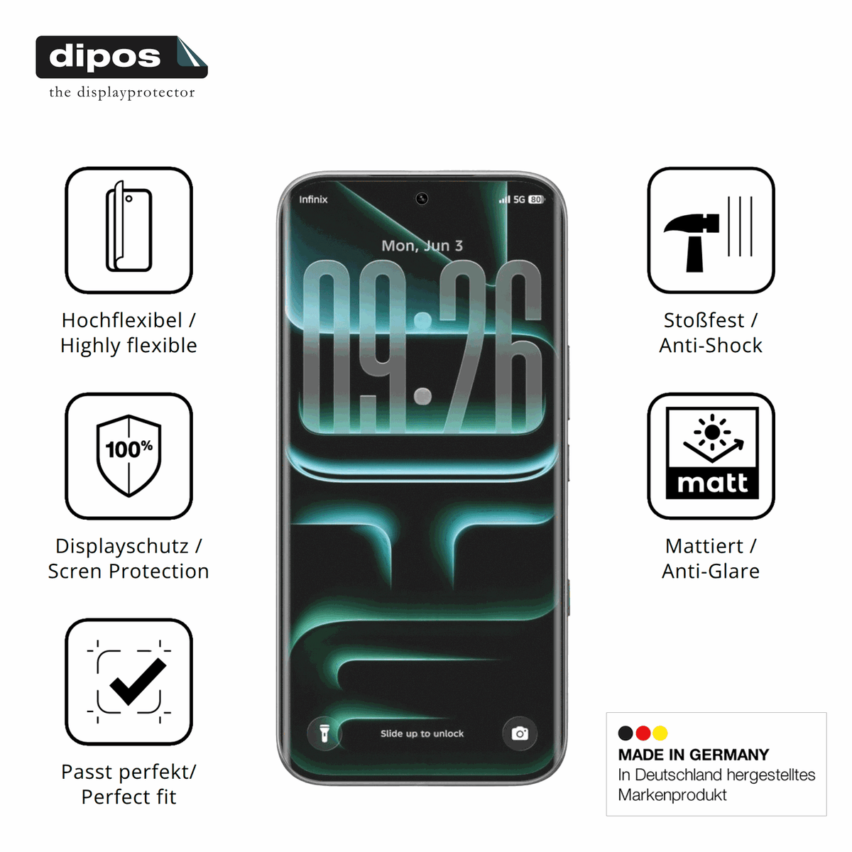 Displayschutz hergestellt in Deutschland, h�chste Qualit�t made in Germany