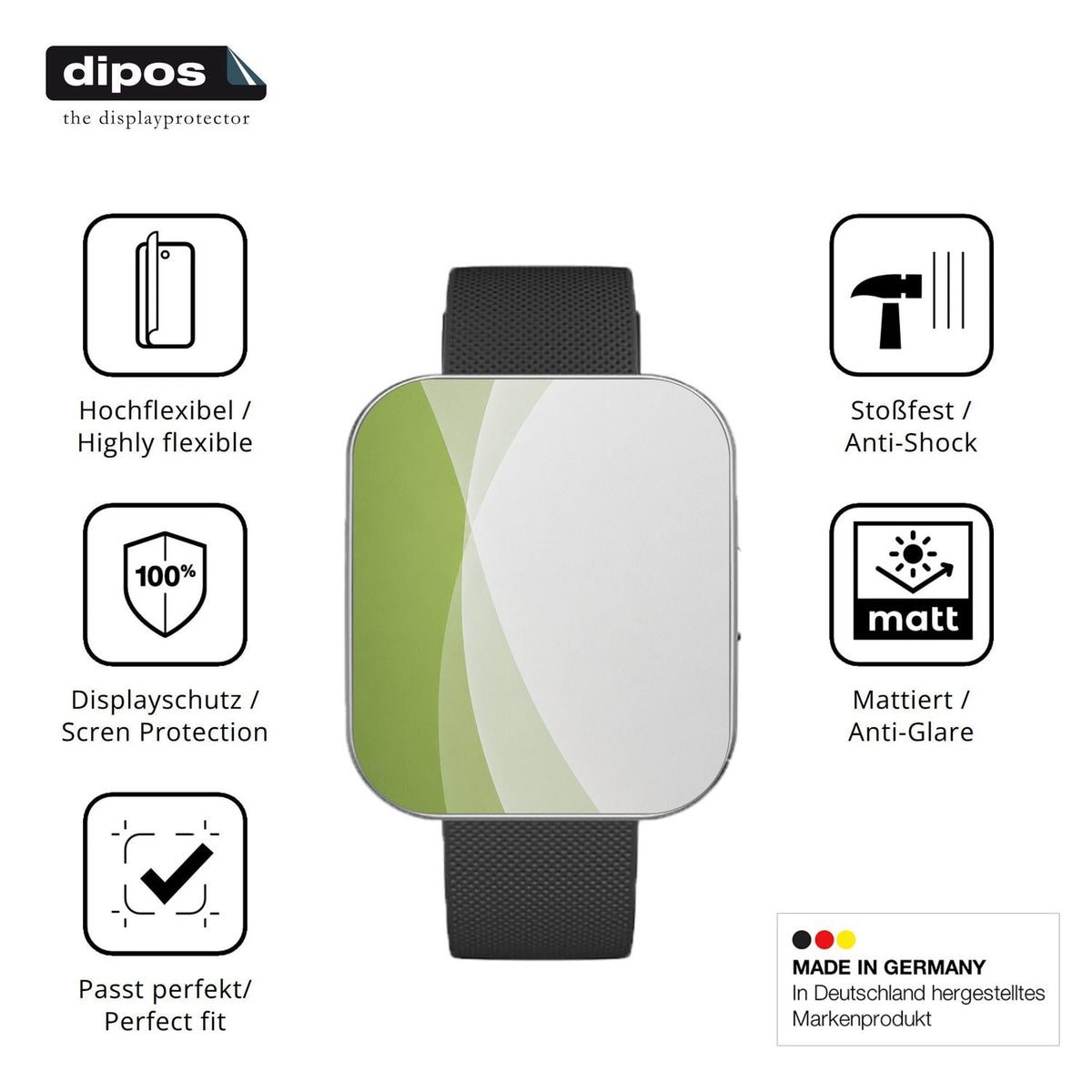 Displayschutz hergestellt in Deutschland, höchste Qualität made in Germany
