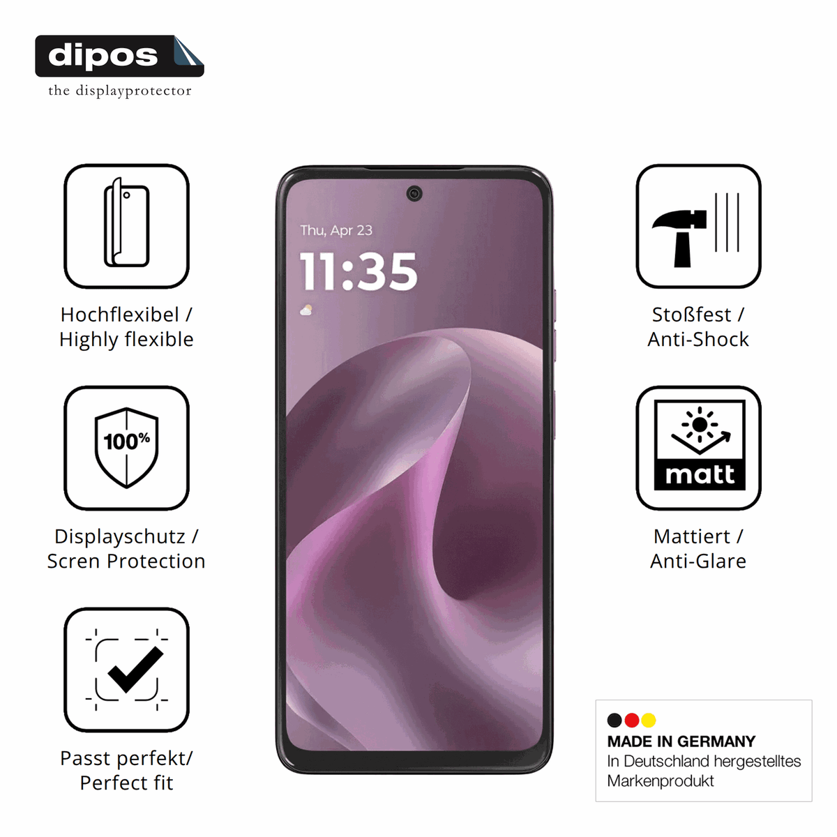 Displayschutz hergestellt in Deutschland, h�chste Qualit�t made in Germany