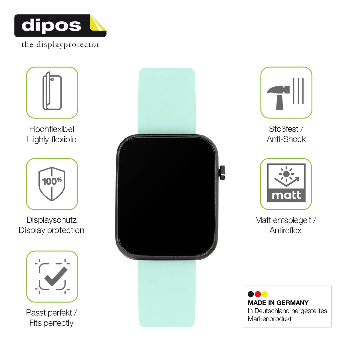 Displayschutz hergestellt in Deutschland, höchste Qualität made in Germany