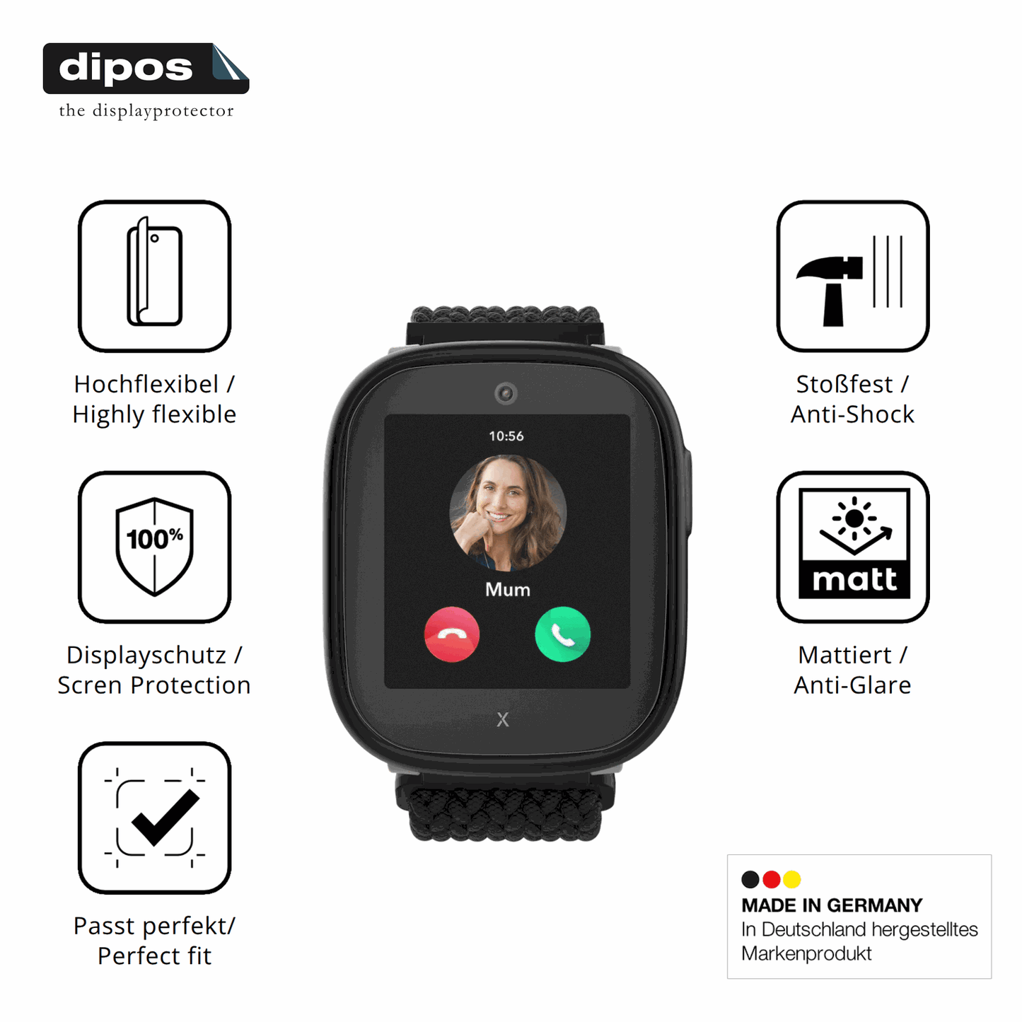 Displayschutz hergestellt in Deutschland, höchste Qualität made in Germany