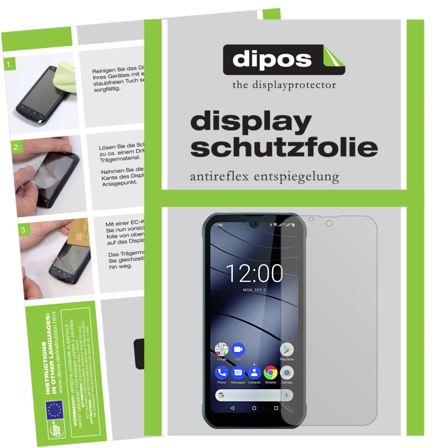 Mattes Panzerglas: Entspiegelte, dünne Folie, Fingerabdruckresistenz und Bildschirmschutz für Gigaset-GX290 Plus