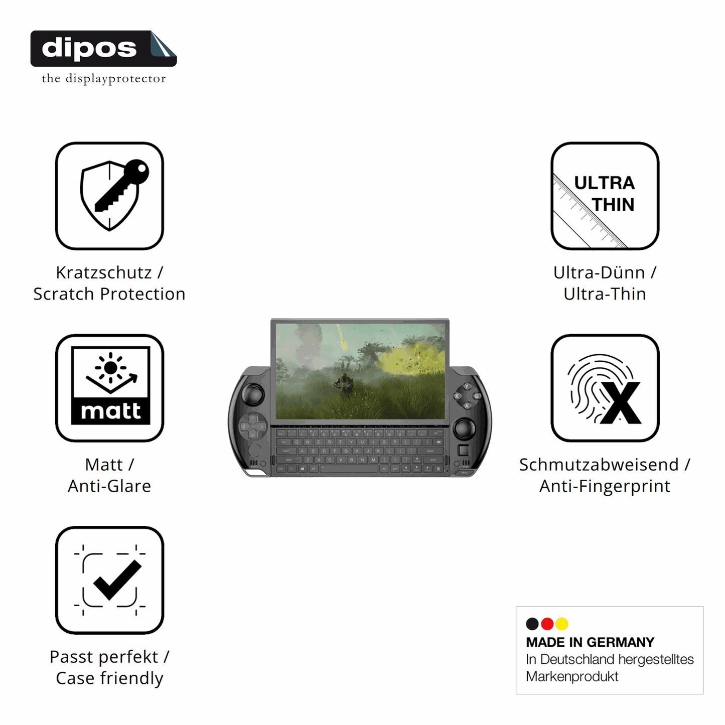 2x Screen Protector for GPD Win 4 Protection Anti Glare dipos