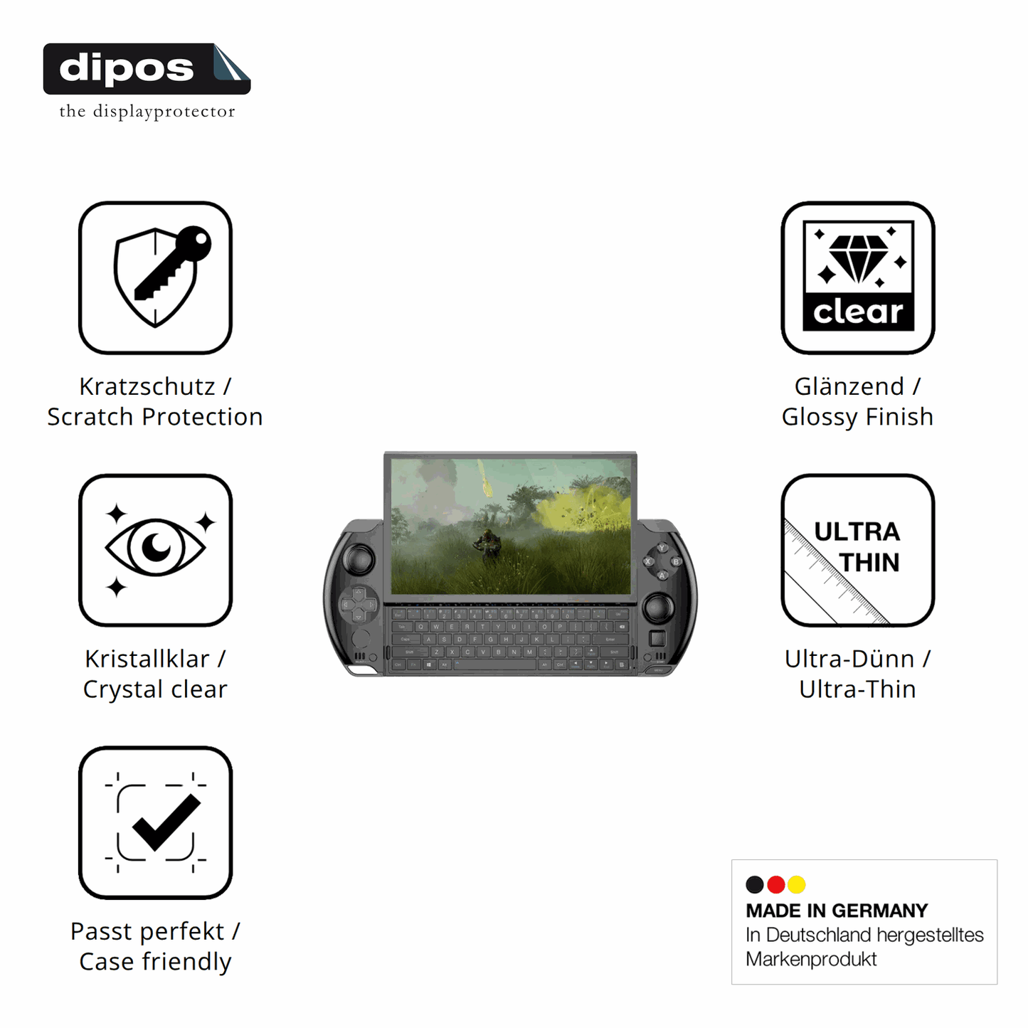 2x Screen Protector for GPD Win 4 Protection Crystal Clear dipos