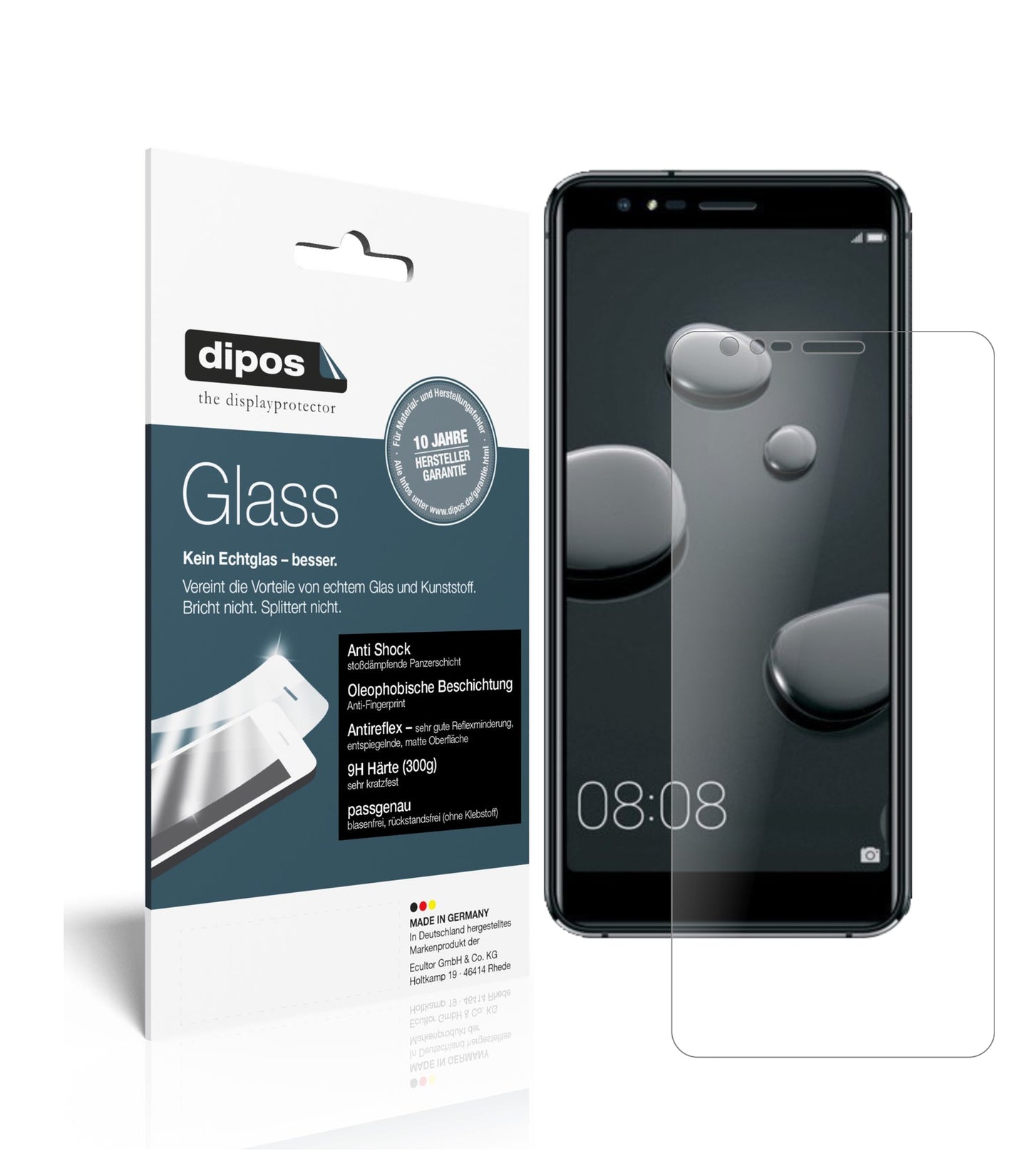 Mattes Panzerglas: Schutz vor Brüchen, Fingerabdrücken und Bildschirmblendung für Haier-P10