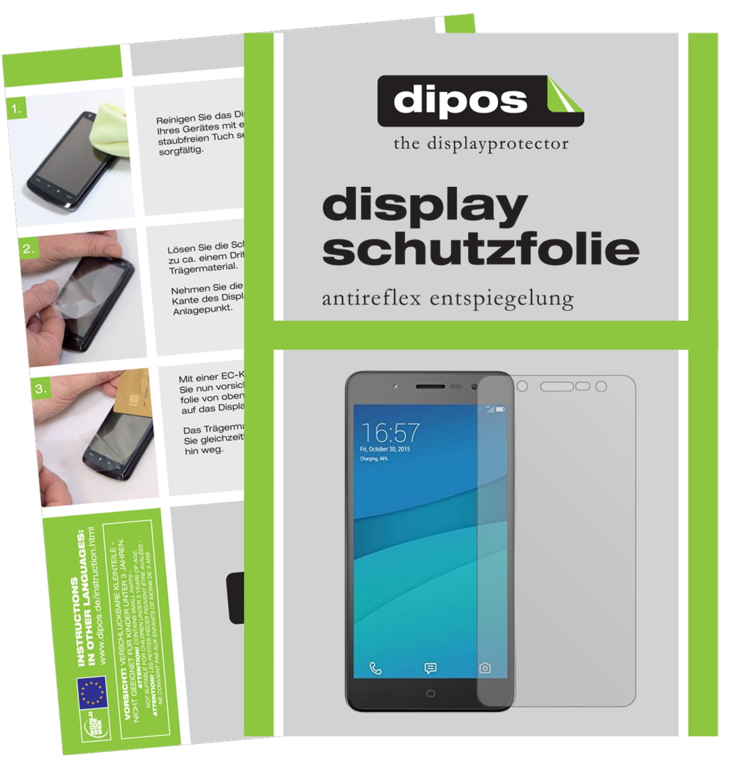 Mattes Panzerglas: Entspiegelte, dünne Folie, Fingerabdruckresistenz und Bildschirmschutz für Hisense-L695