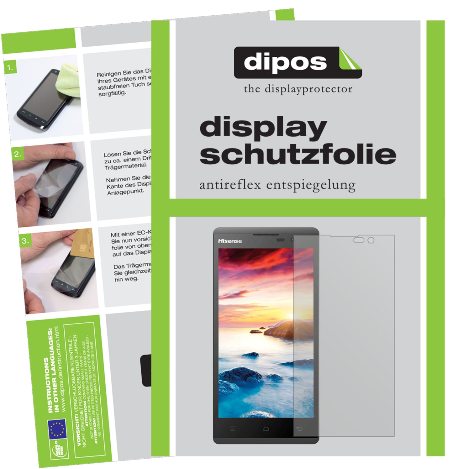 Mattes Panzerglas: Entspiegelte, dünne Folie, Fingerabdruckresistenz und Bildschirmschutz für Hisense-Sero 5 L691
