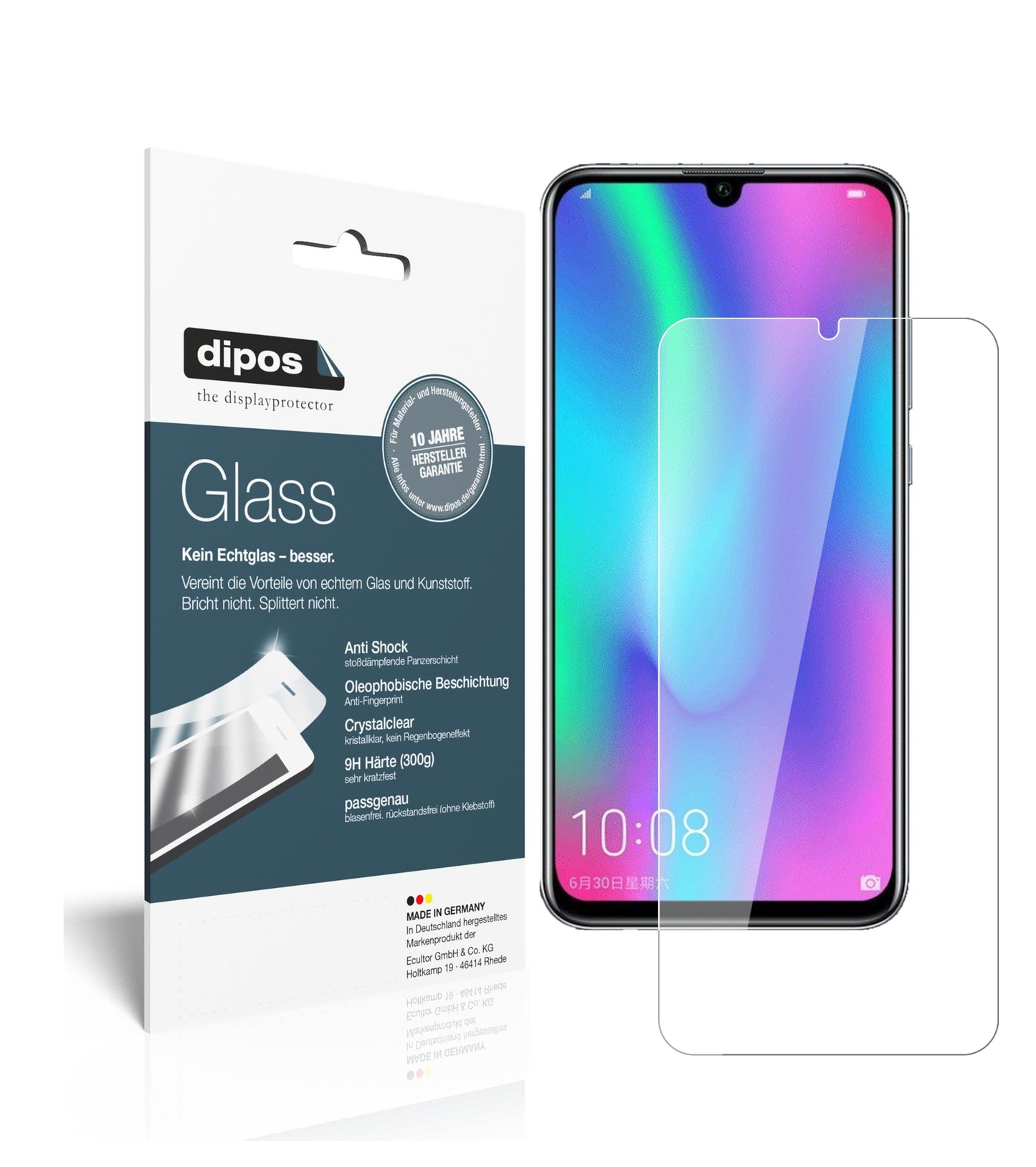 Perfekte Passform und ultimative Qualität: Unser 9H Panzerglas bietet Schutz für Honor-10 Lite