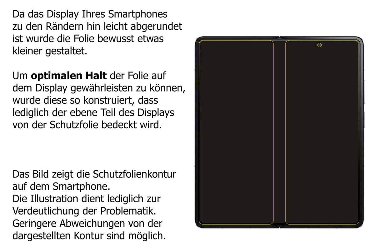 Privatsphäre-Schutz durch Sichtschutz-Folie passend zugeschnitten für Honor Magic V