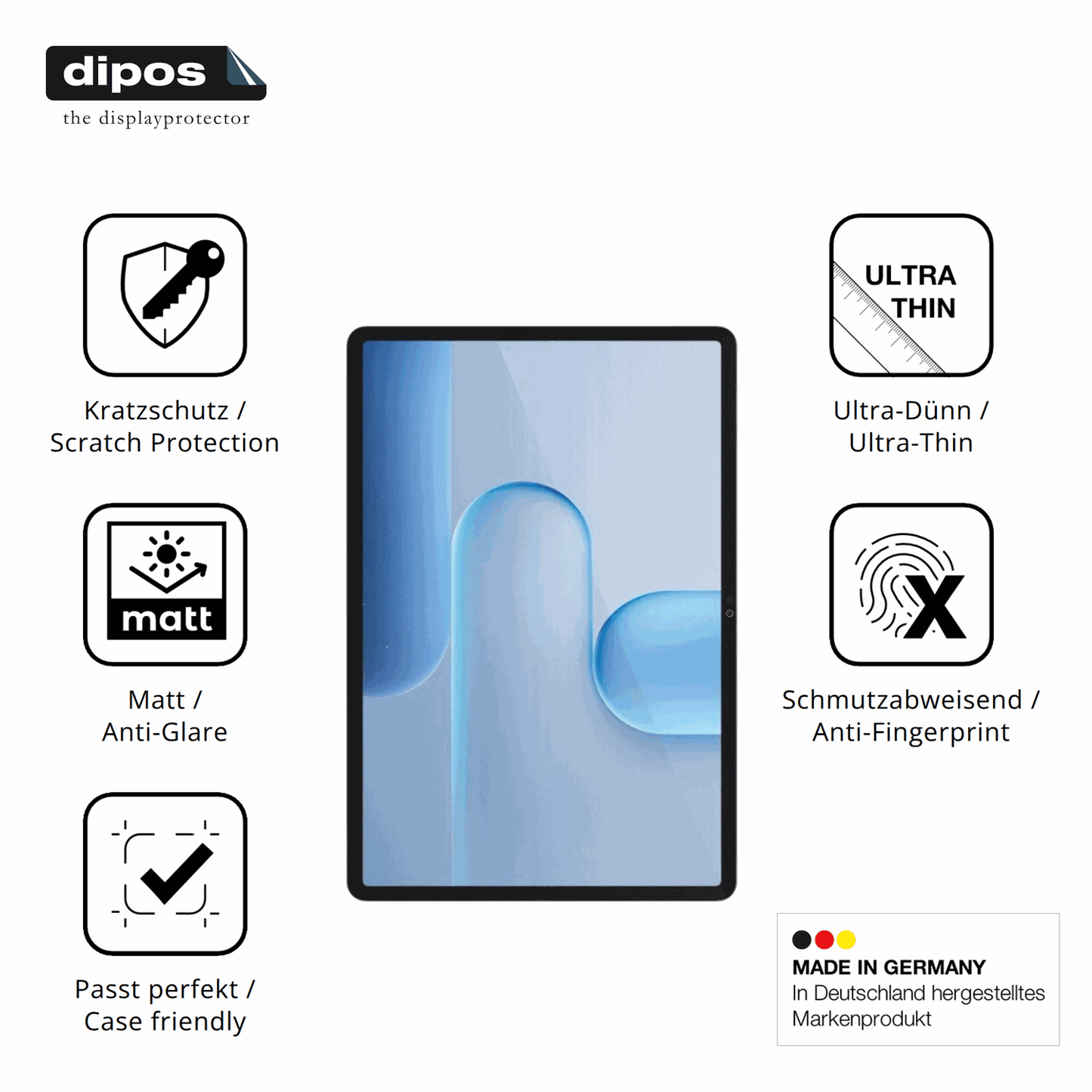 2x Screen Protector for Honor Pad 10 Pro 11.5 Zoll Protection Anti Glare dipos