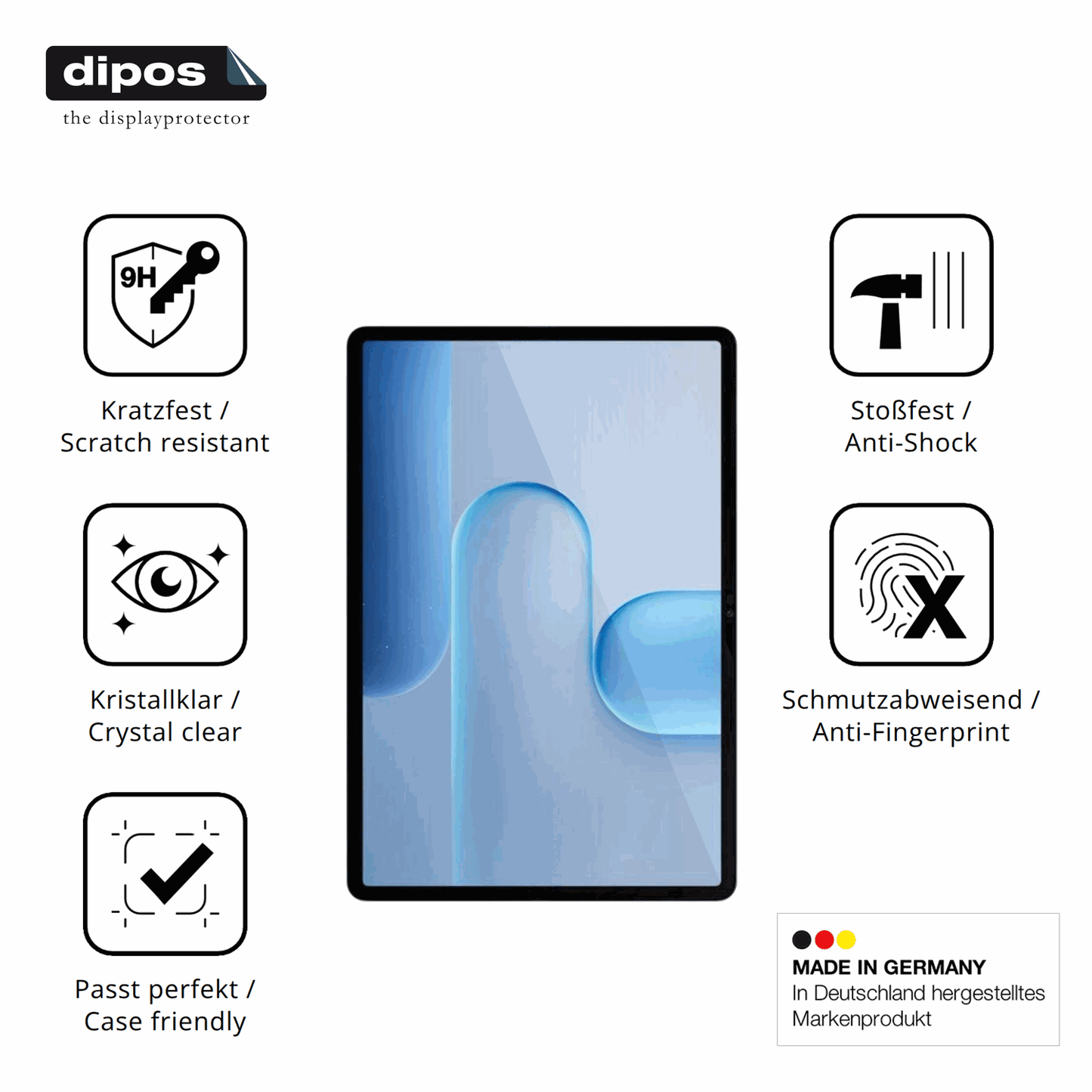 2x Screen Protector for Honor Pad 10 Pro 11.5 Zoll Flexible Glass 9H dipos