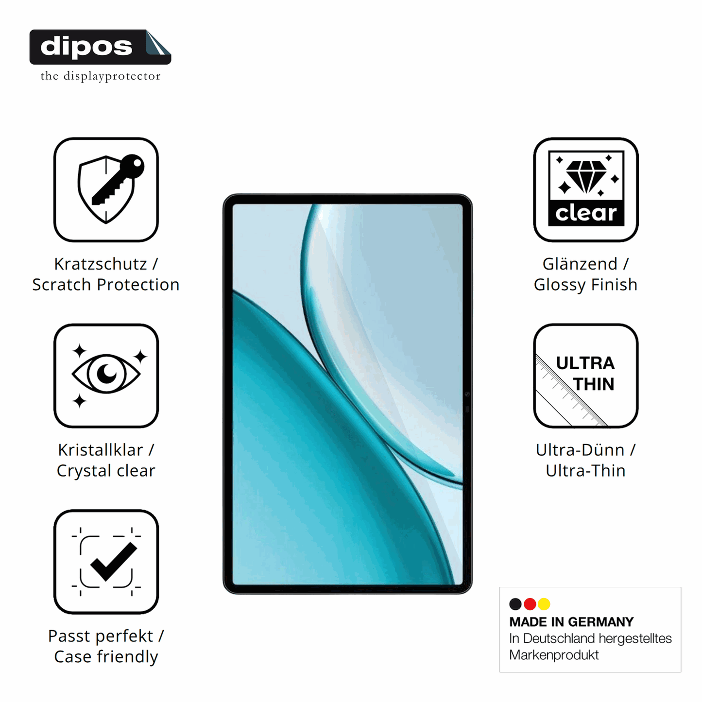 2x Screen Protector for Honor Pad X10 Pro 11.5 Zoll Protection Crystal Clear
