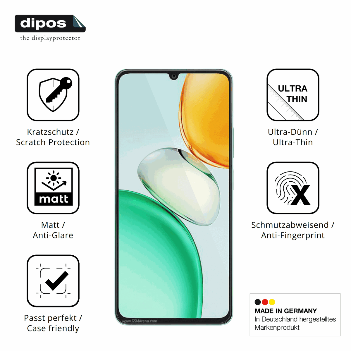 Displayschutz hergestellt in Deutschland, höchste Qualität made in Germany