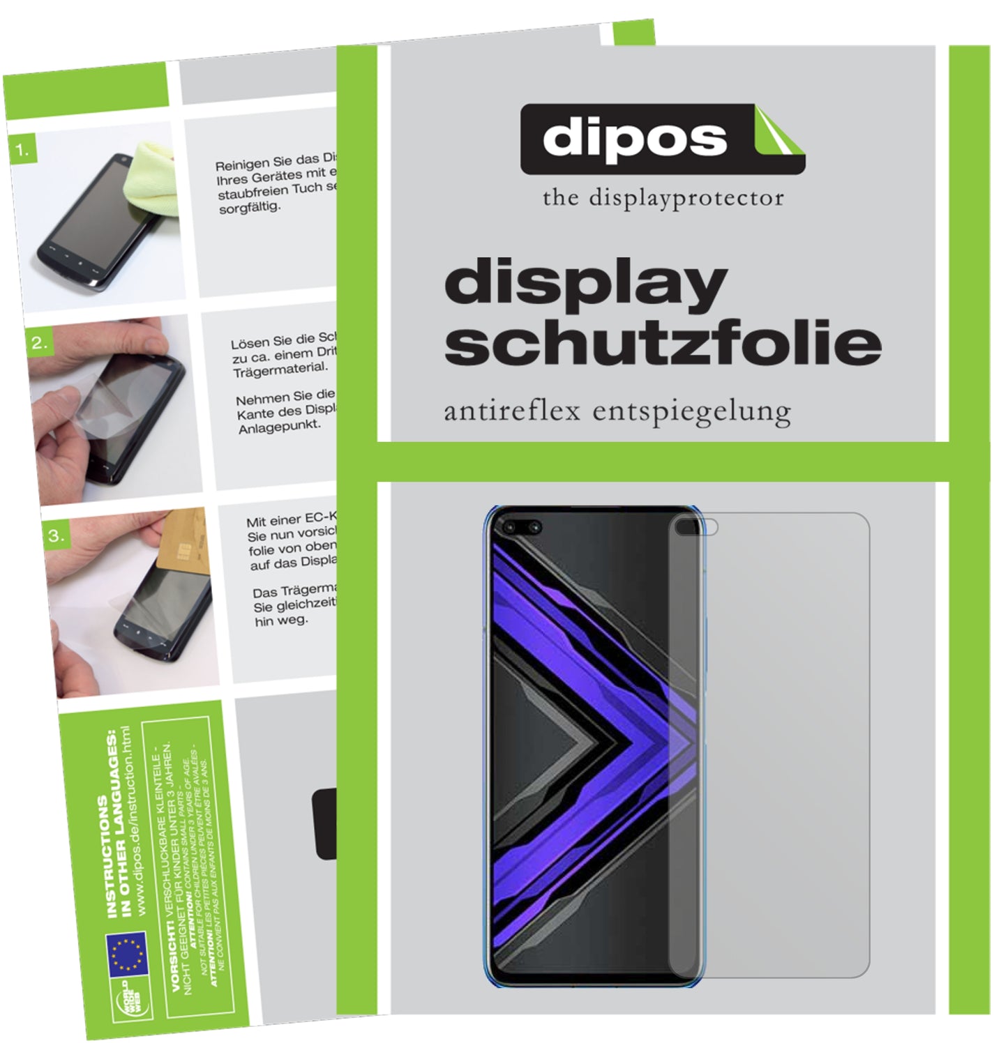 Mattes Panzerglas: Entspiegelte, dünne Folie, Fingerabdruckresistenz und Bildschirmschutz für Honor-Play 4 Pro