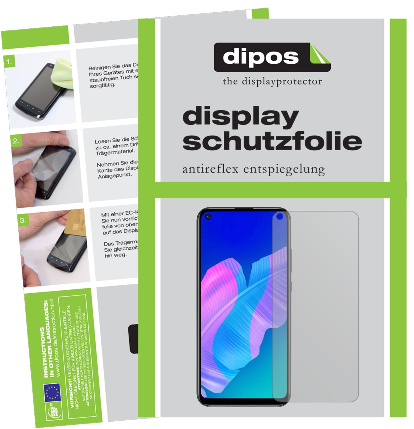 Mattes Panzerglas: Entspiegelte, dünne Folie, Fingerabdruckresistenz und Bildschirmschutz für Honor-Play 4T