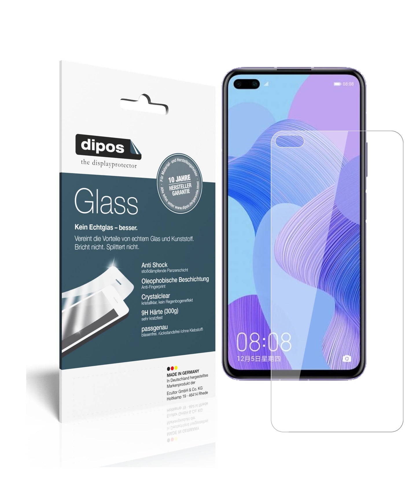 Perfekte Passform und ultimative Qualität: Unser 9H Panzerglas bietet Schutz für Honor-V30 Pro