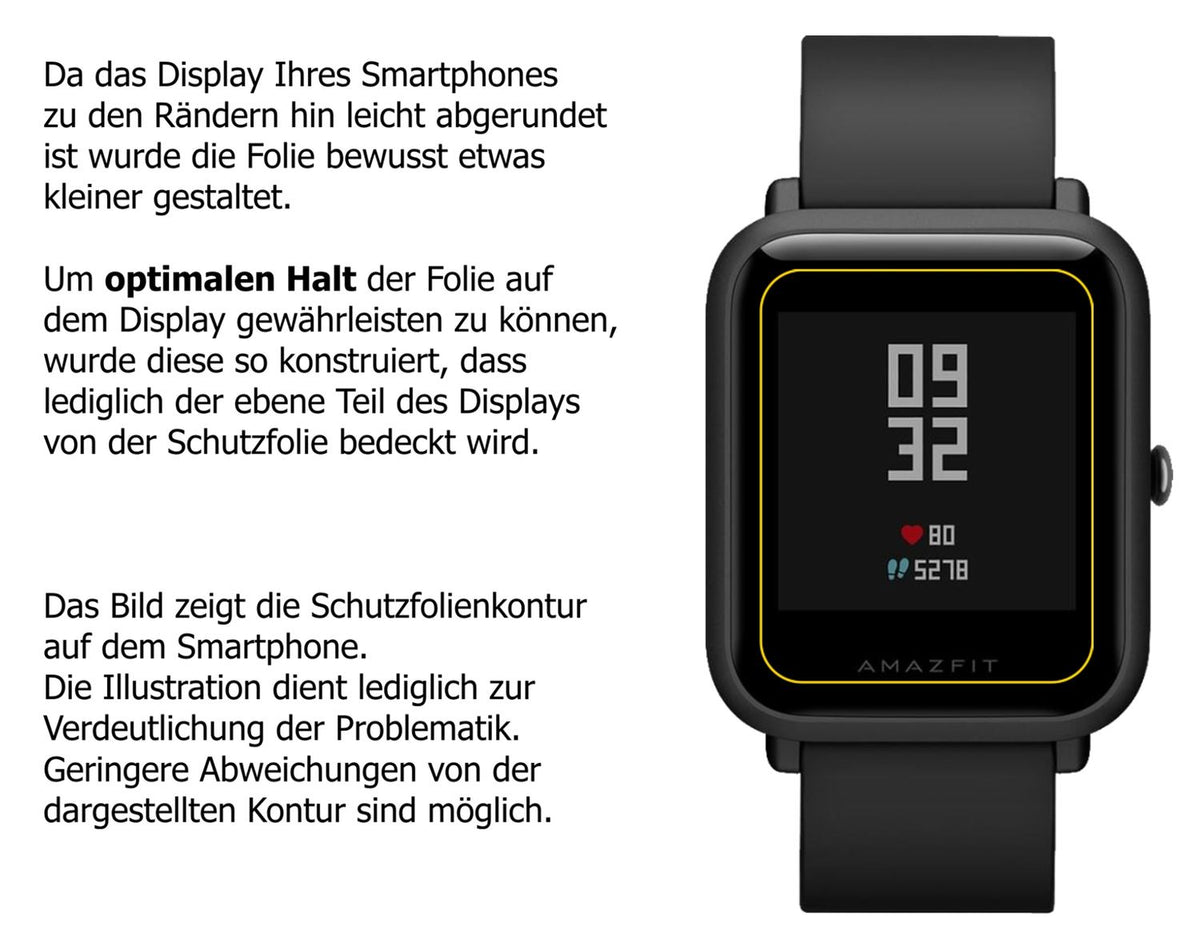 5x Screen Protector for Huami Amazfit Bip S Protection Anti Glare dipos