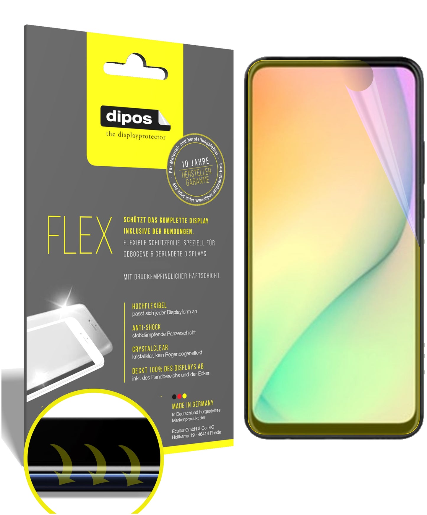3D Full Cover Displayschutzfolie: Case-freundlicher Schutz mit perfekter Passform für dein Display.